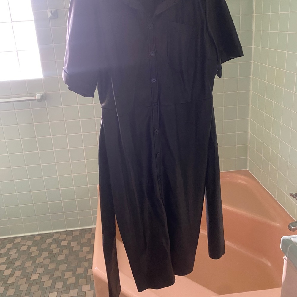 Eloquii Black Leather Dress - Picture 4 of 4